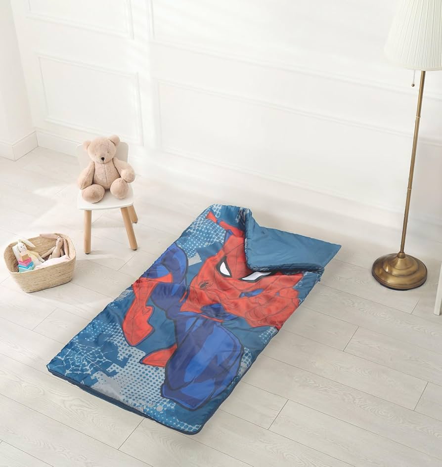 スーパーヒーロー スパイダーマン 子供用 寝袋 スリーピングバッグ USA購入 Amazon.com: Jay Franco Marvel Spiderman Spidey Dots Slumber